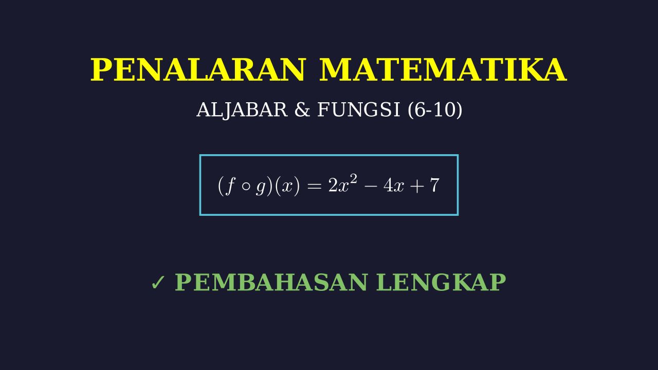 Analisis dan Pembahasan Soal 6-10