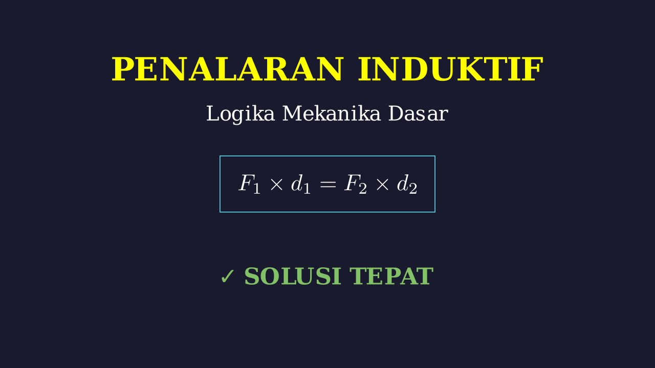 Pembahasan Soal Penalaran Mekanika
