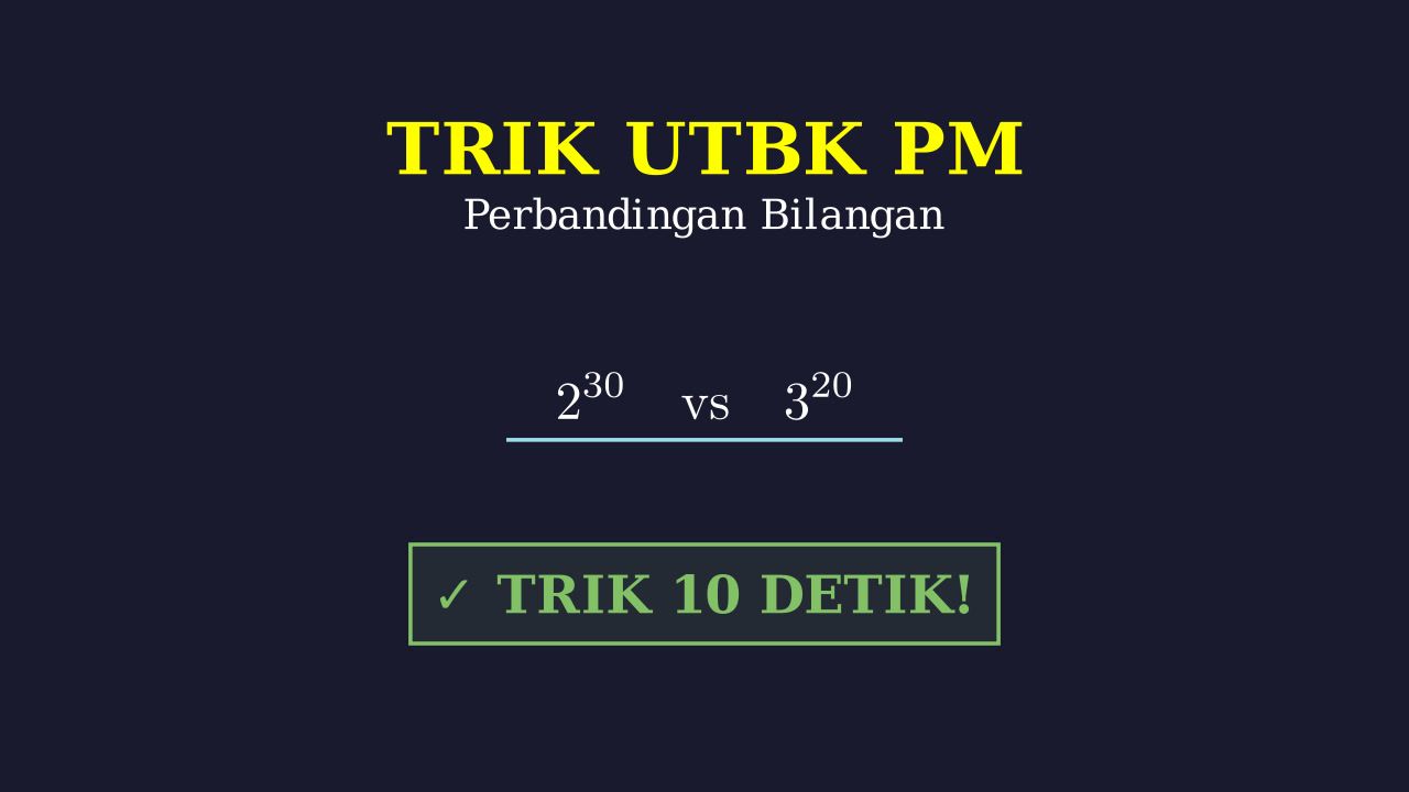 Trik Cepat Soal UTBK PM Sering Keluar