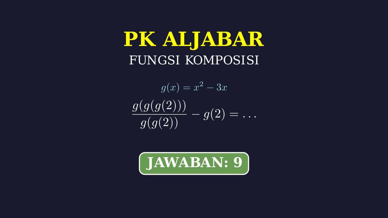 Menghitung Nilai Fungsi Komposisi