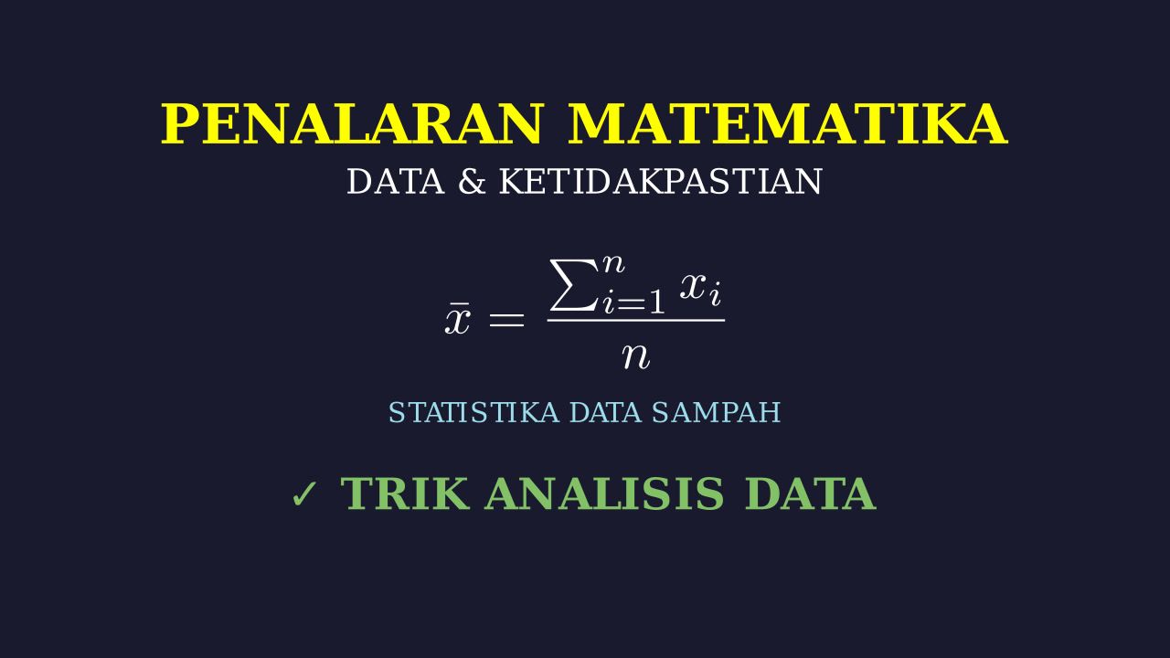 Analisis Data Sampah Lingkungan