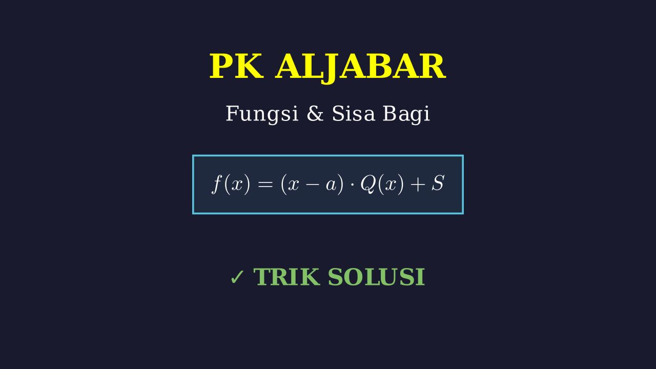 Menentukan Sisa Pembagian
