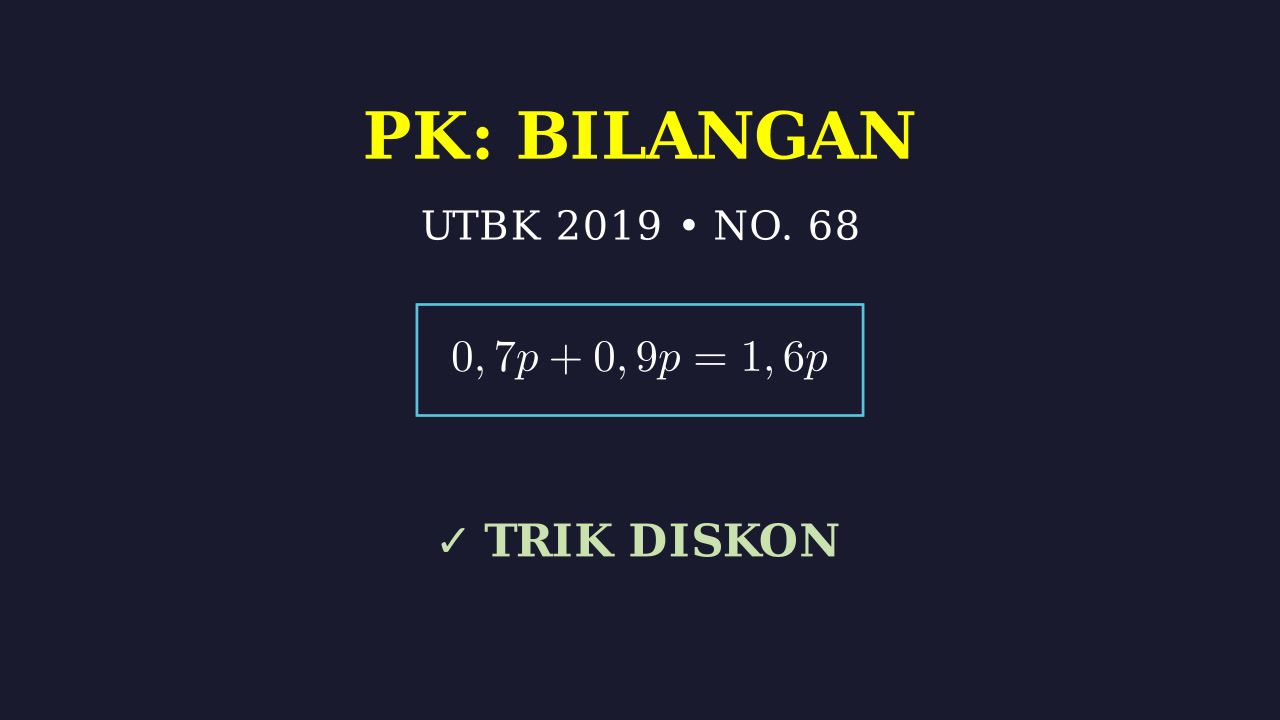 Perhitungan Diskon: Soal UTBK