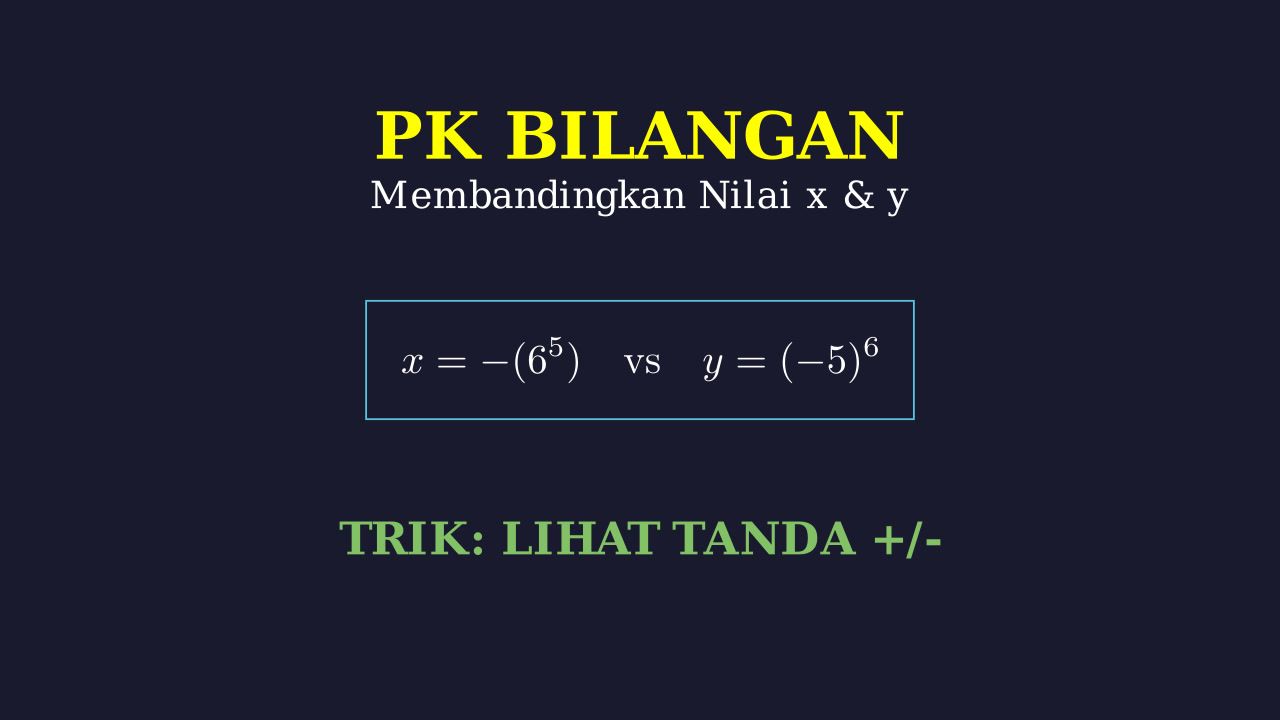 Perbandingan Bilangan Berpangkat