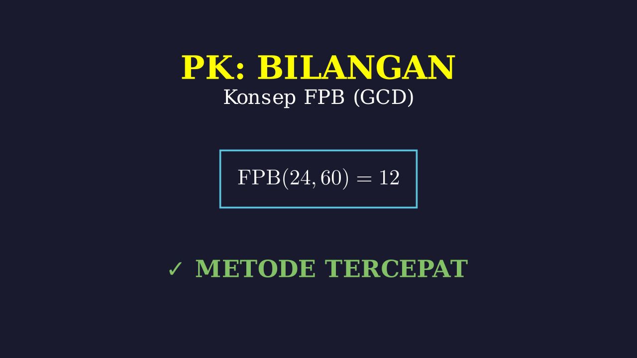Menyelesaikan Soal FPB