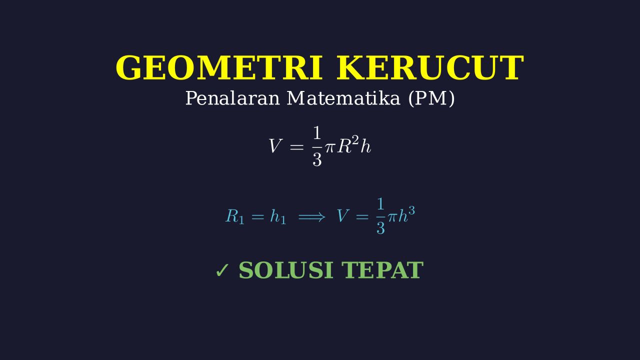 Perbandingan Volume Kerucut