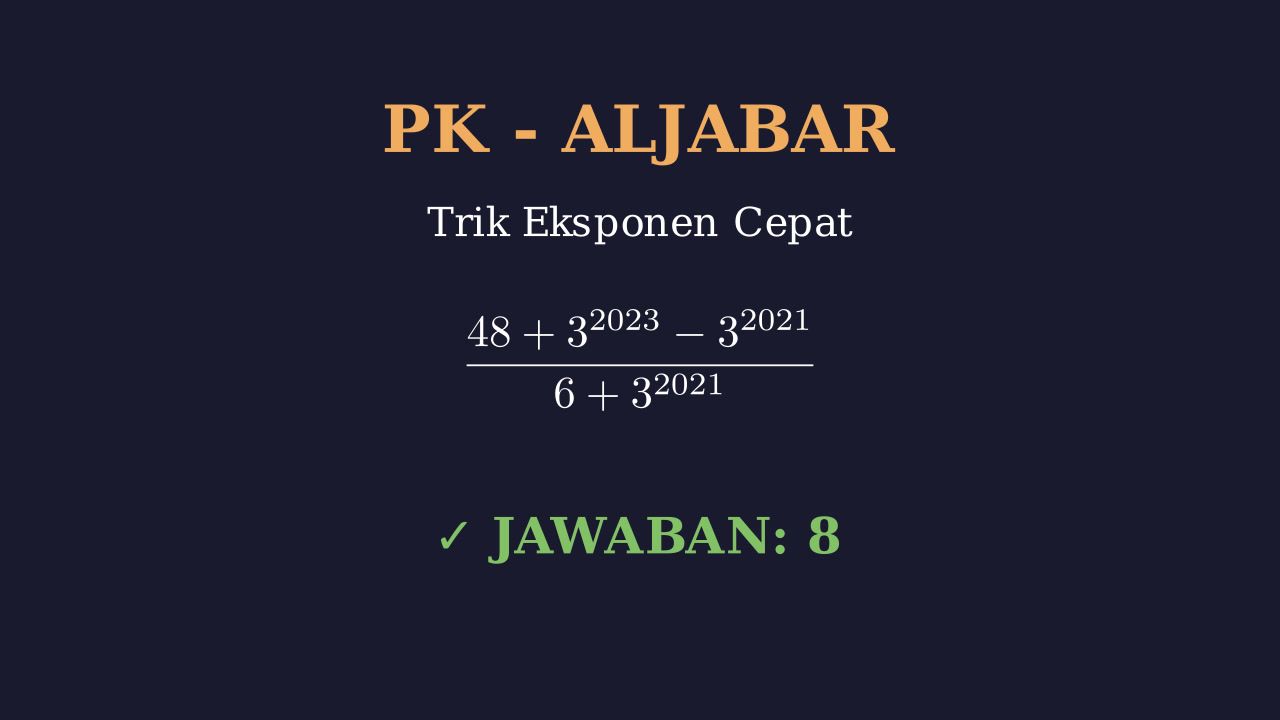 Operasi Bilangan Berpangkat