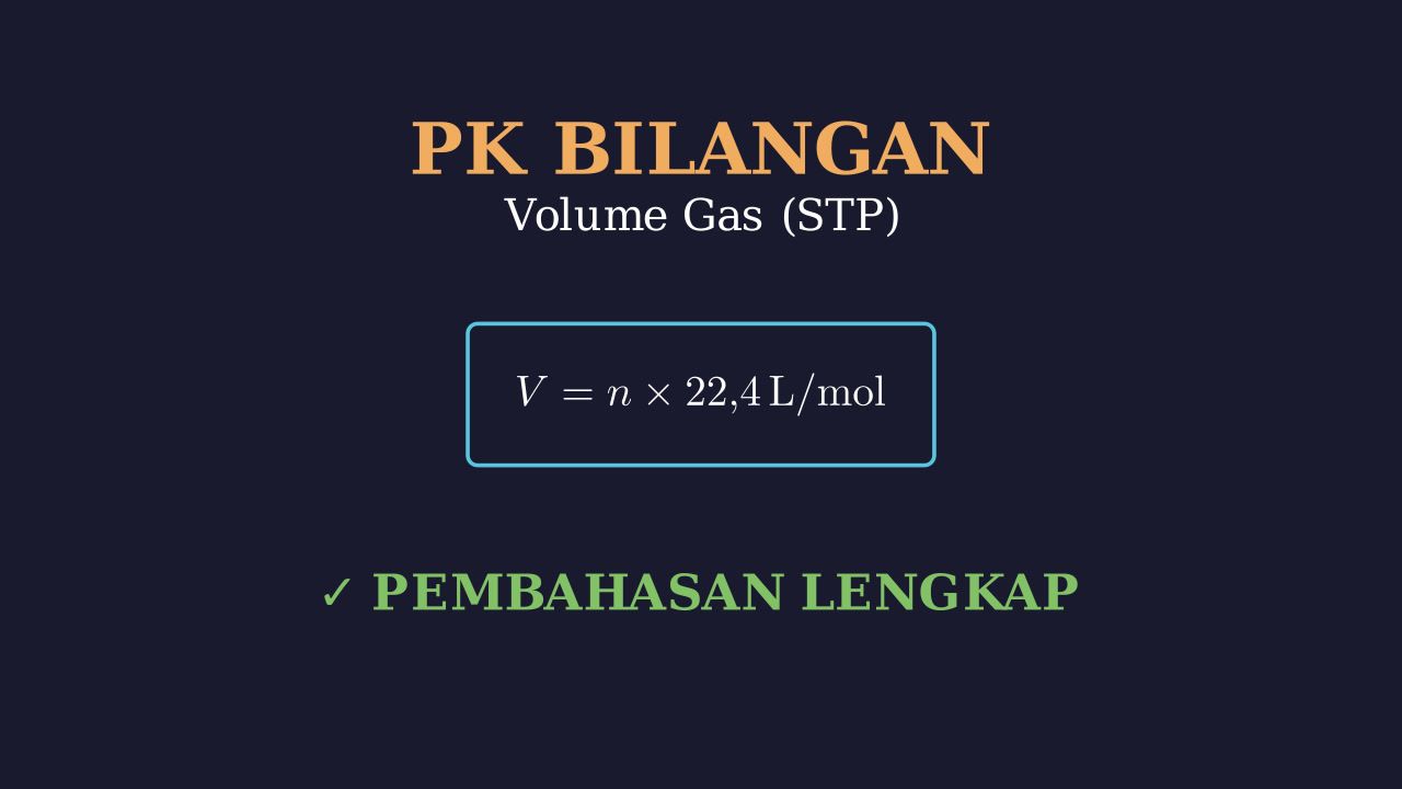 Menghitung Volume Gas pada Keadaan STP