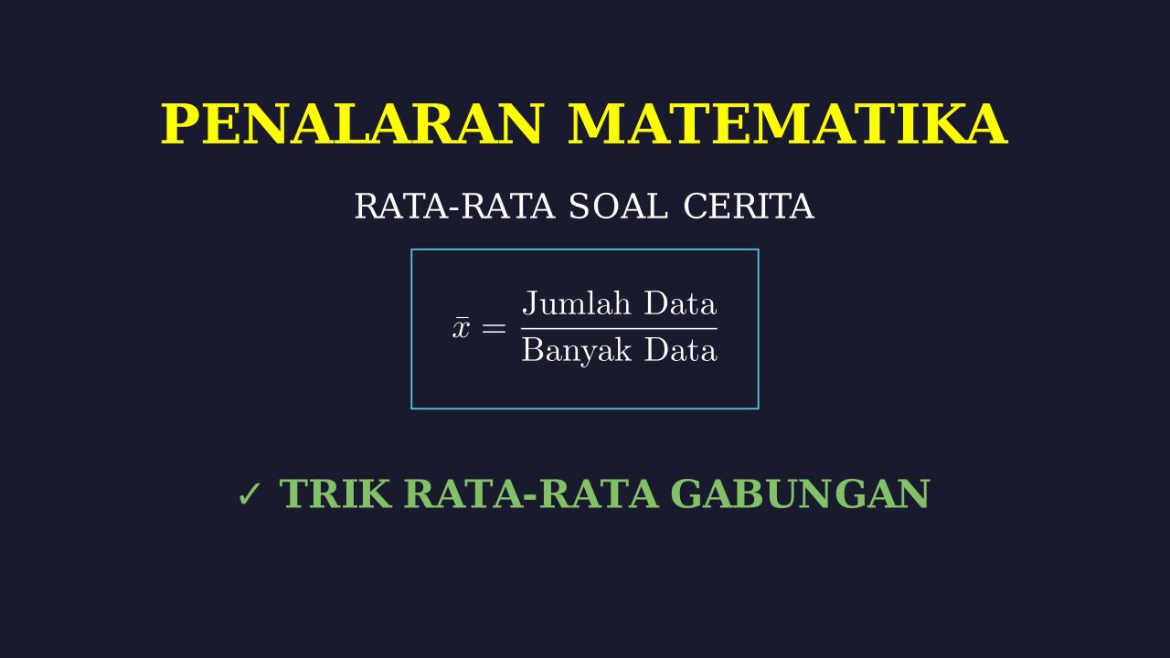 Menghitung Rata-rata Soal Cerita