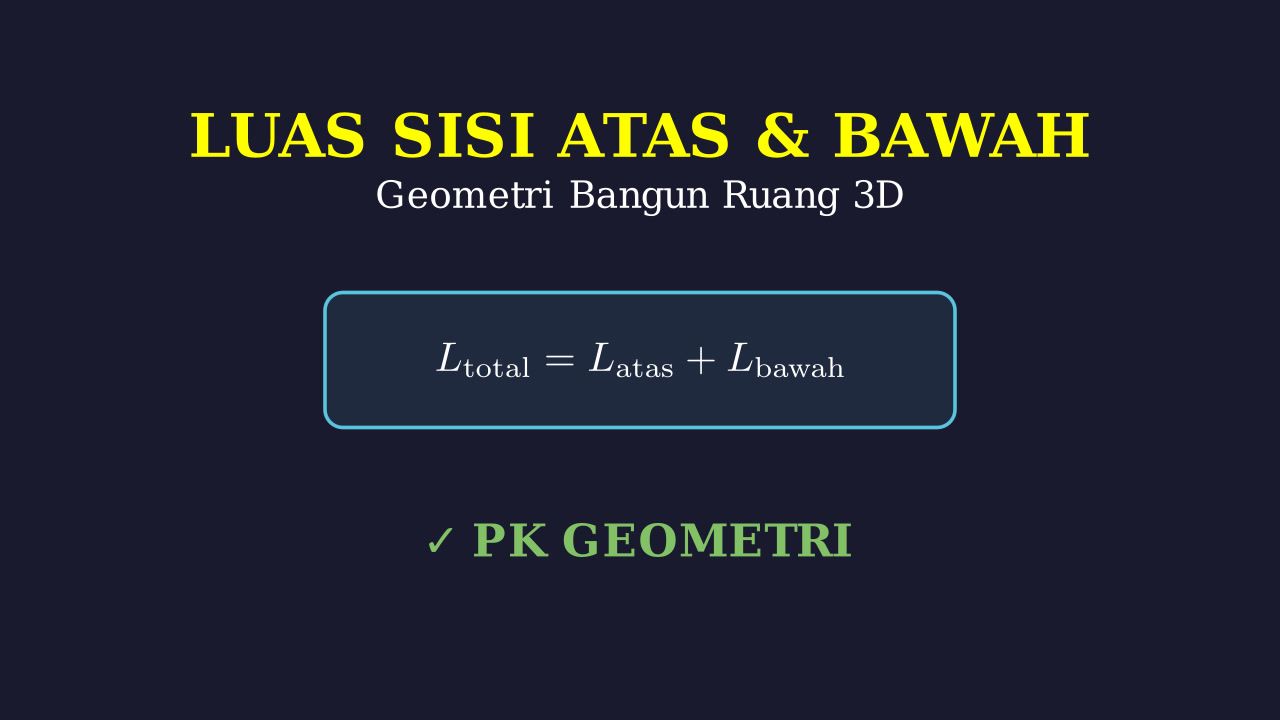 Luas Sisi Atas dan Bawah Bangun Ruang