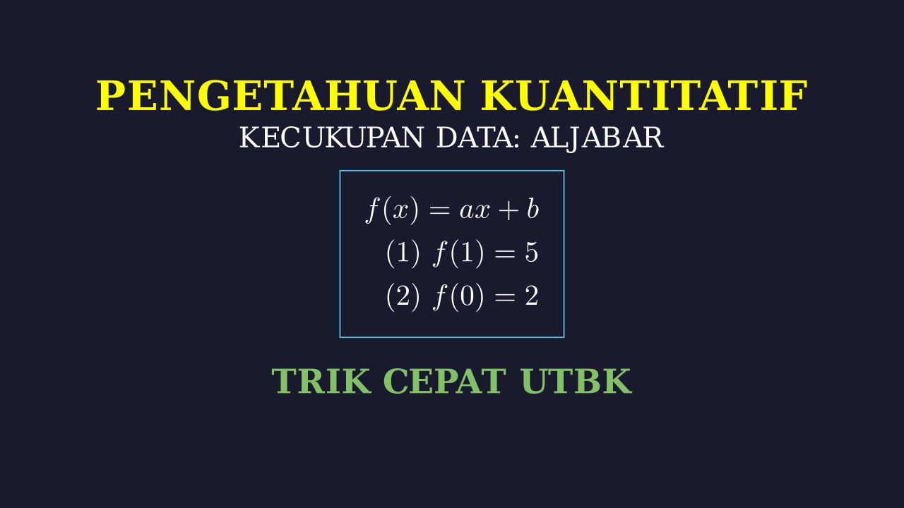 Kecukupan Data: Logika Matematika