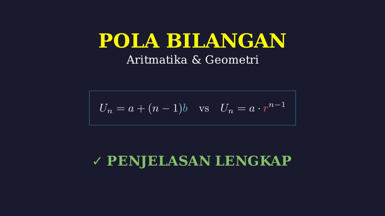 Pola Aritmatika dan Geometri