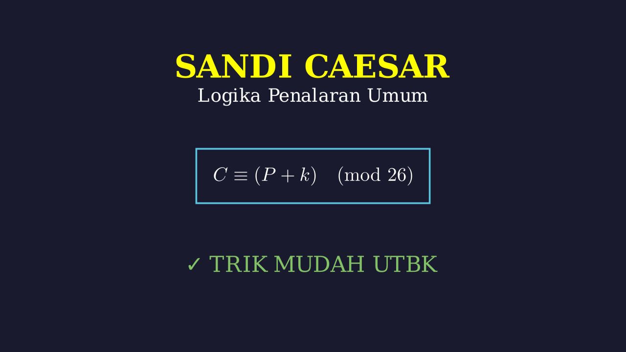 Sandi Caesar: Cara Kerja & Penerapan