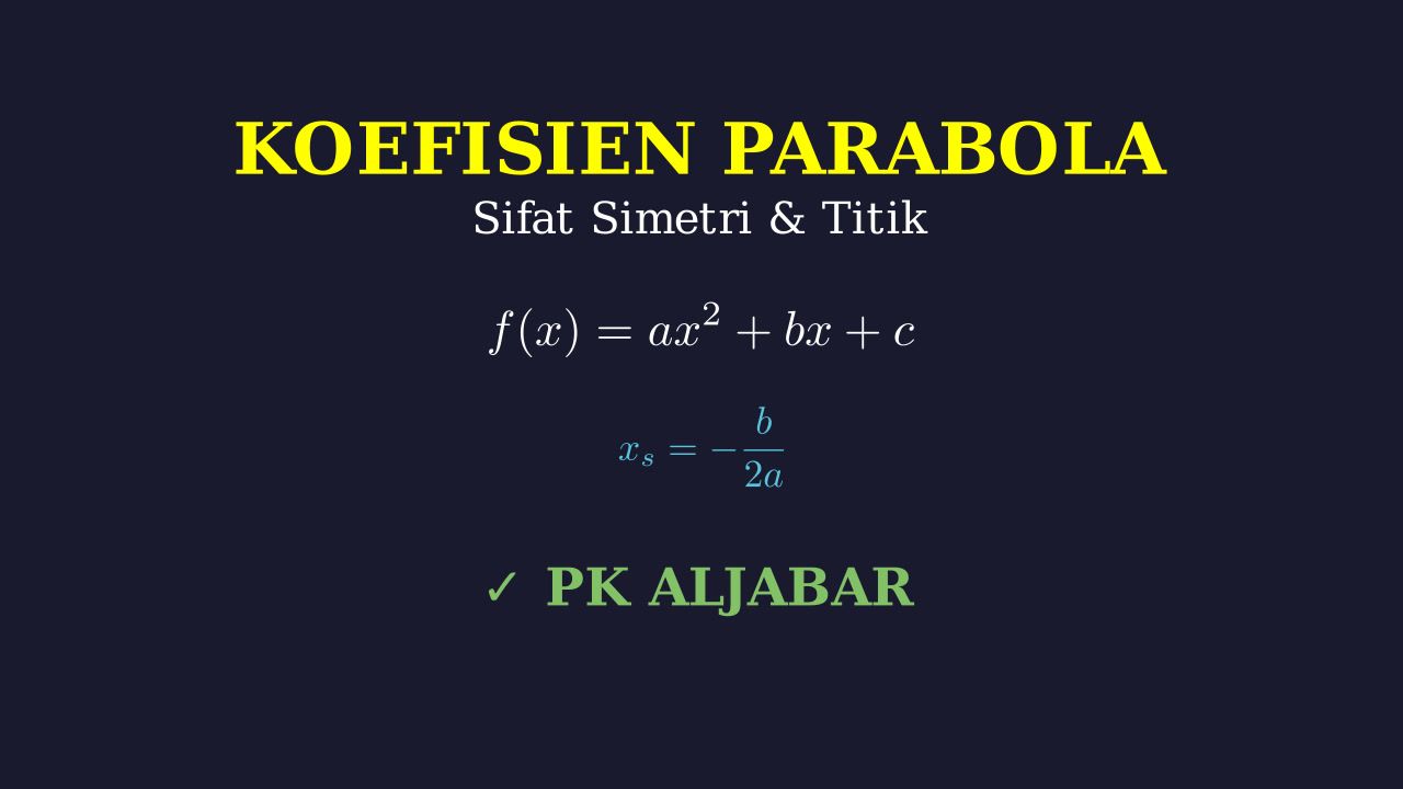 Koefisien Parabola: Sifat Simetri
