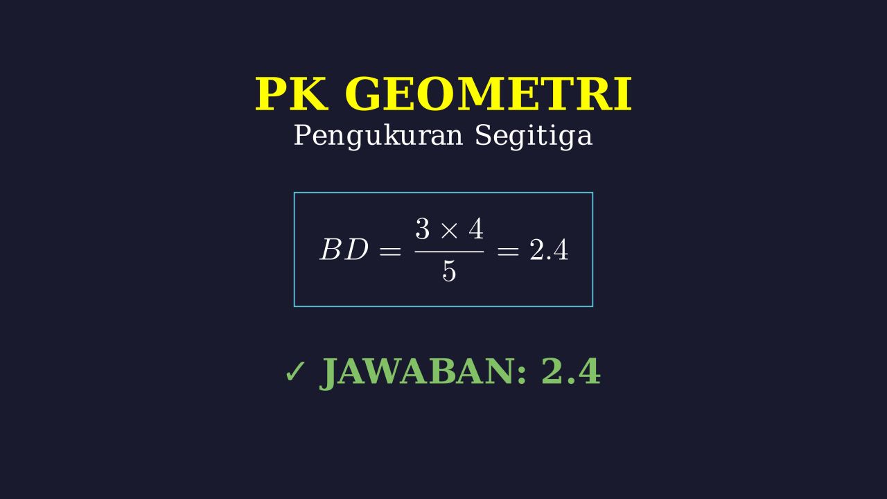 Geometri: Masalah Segitiga Siku-Siku