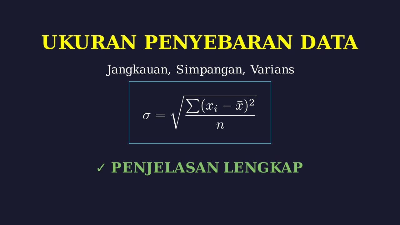 Ukuran Penyebaran Data: Konsep & Cara Hitung
