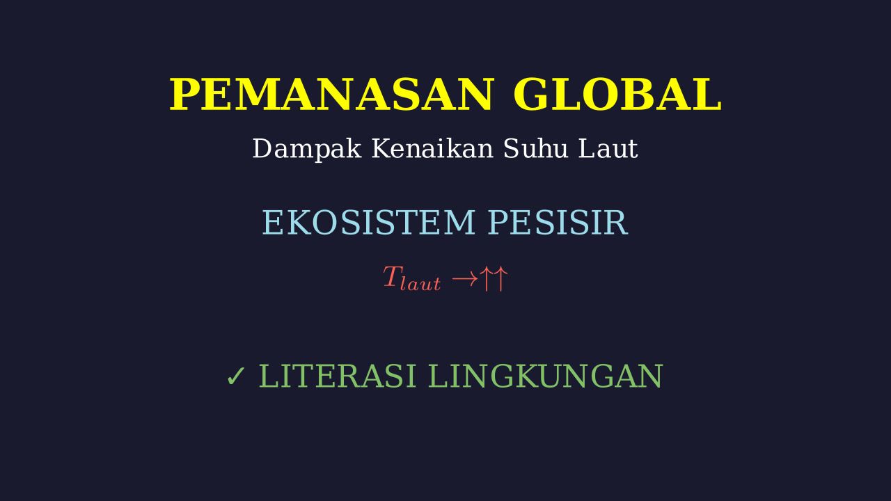 Dampak Kenaikan Suhu Laut di Wilayah Pesisir