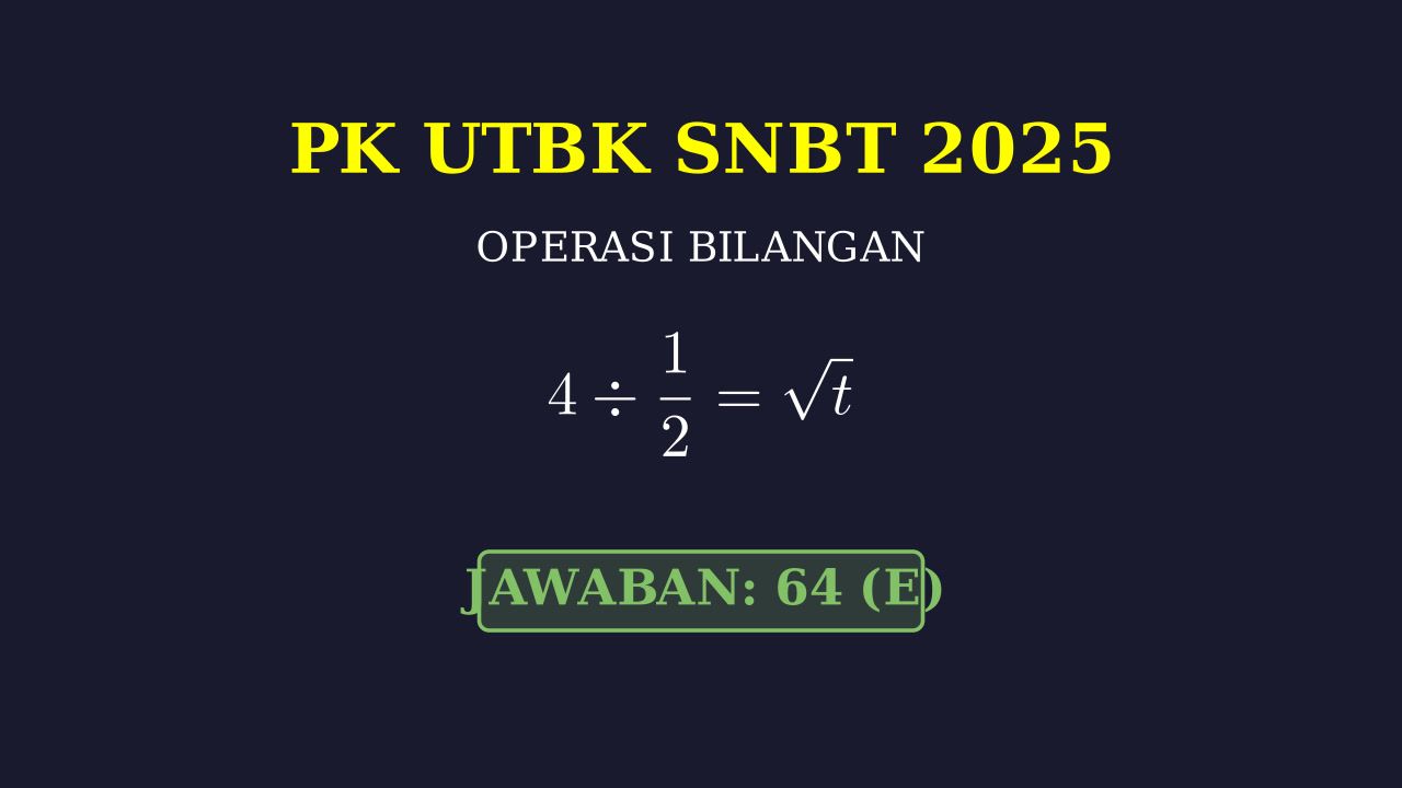 PK UTBK 2025: Persamaan Akar dan Pecahan