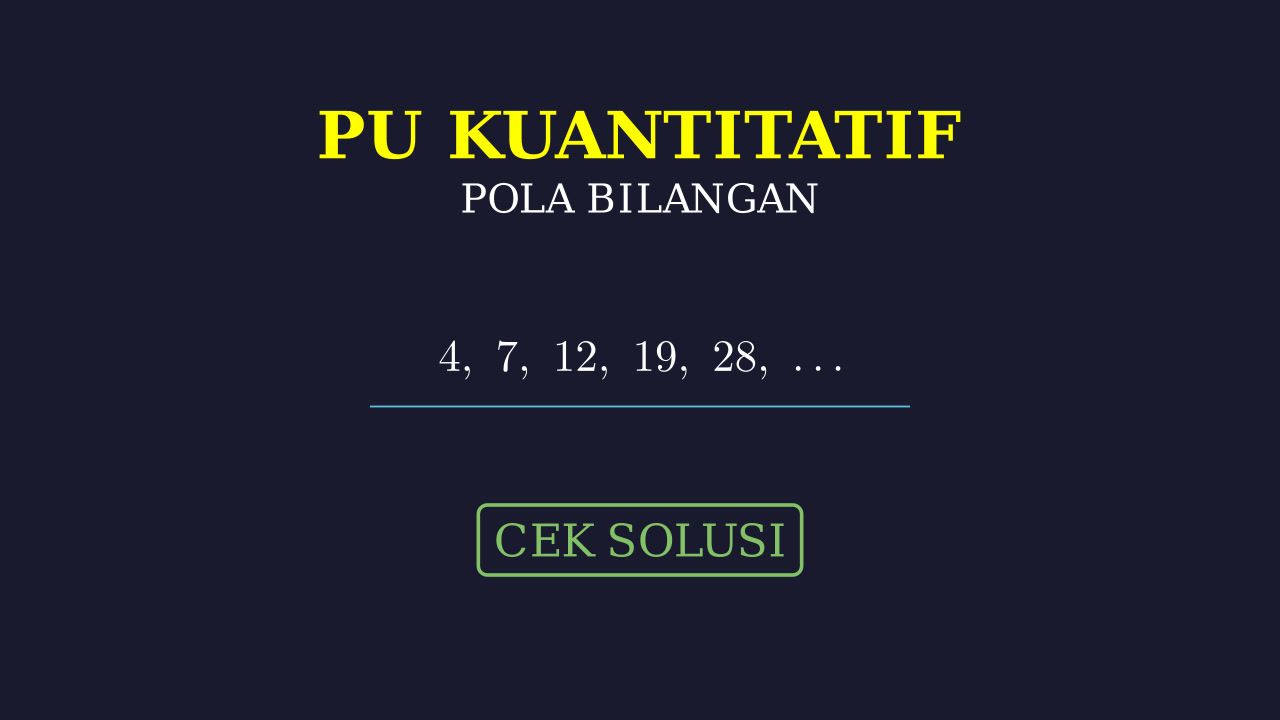 Pola Bilangan
