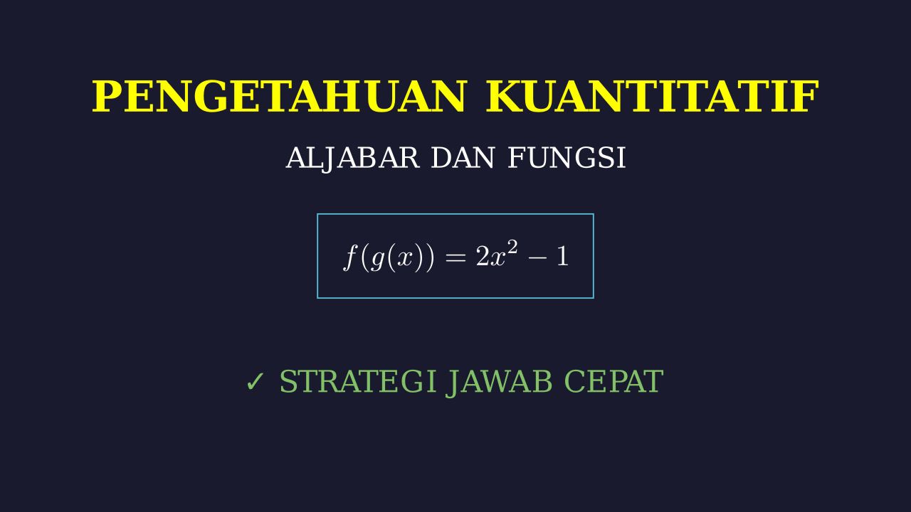Pembahasan 3 Variasi Soal Matematika