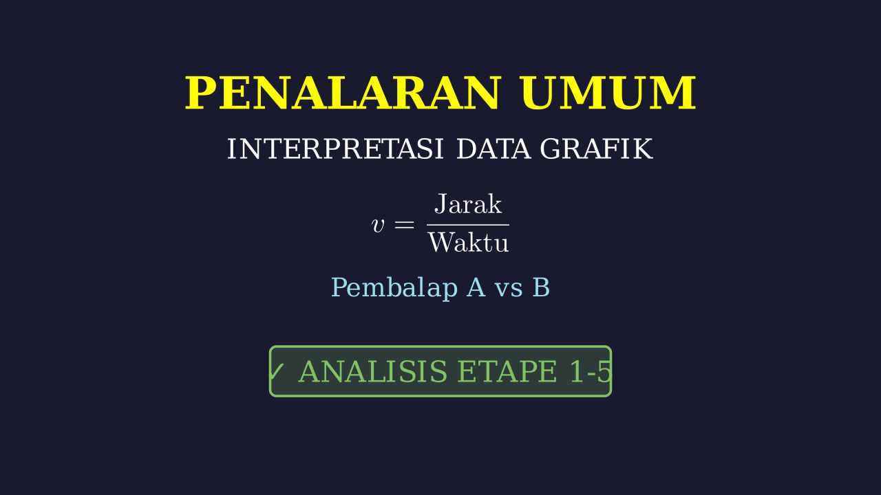 Interpretasi Data: Grafik Jarak dan Waktu
