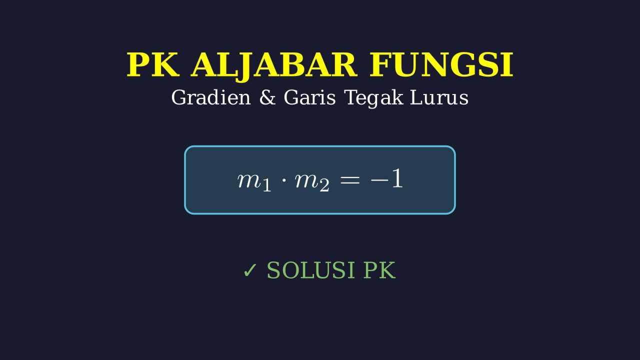 Persamaan Garis Lurus: Gradien dan Hubungan Garis