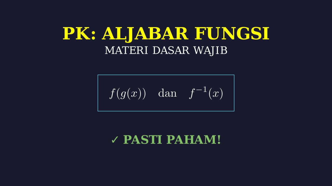 Konsep Dasar Fungsi