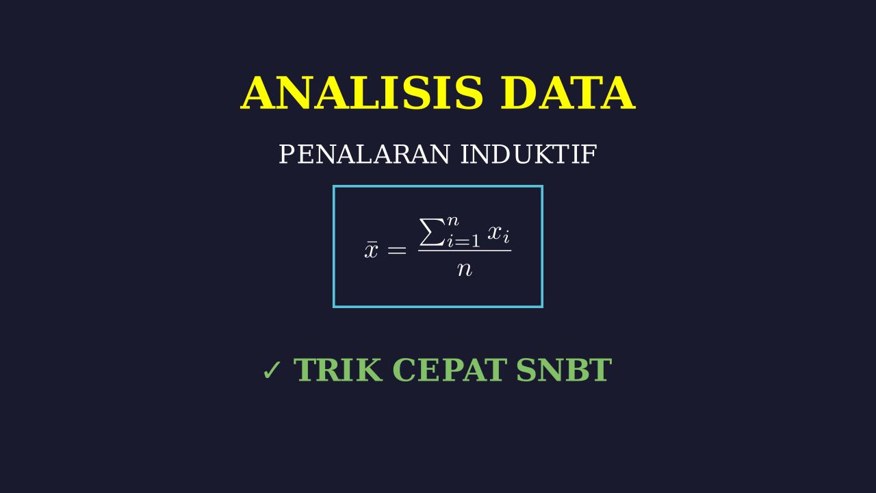 Analisis Data Statistik