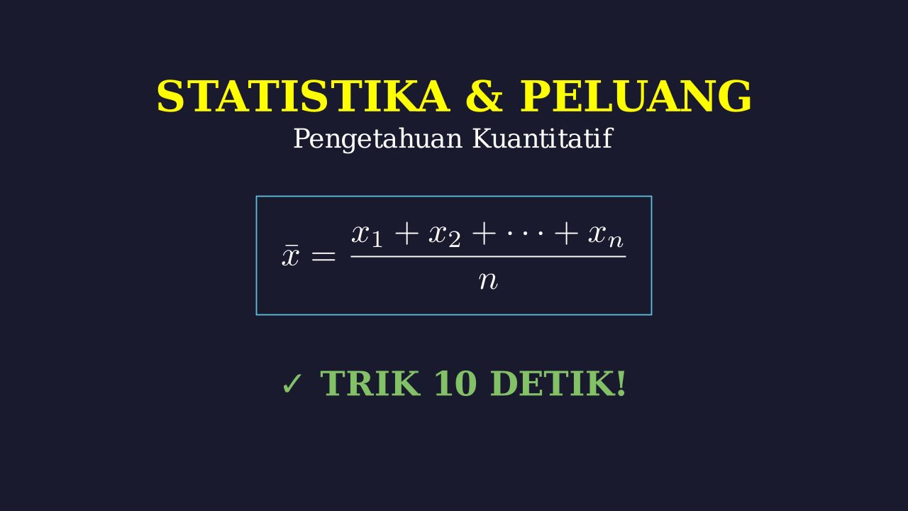 Statistika: Konsep Dasar