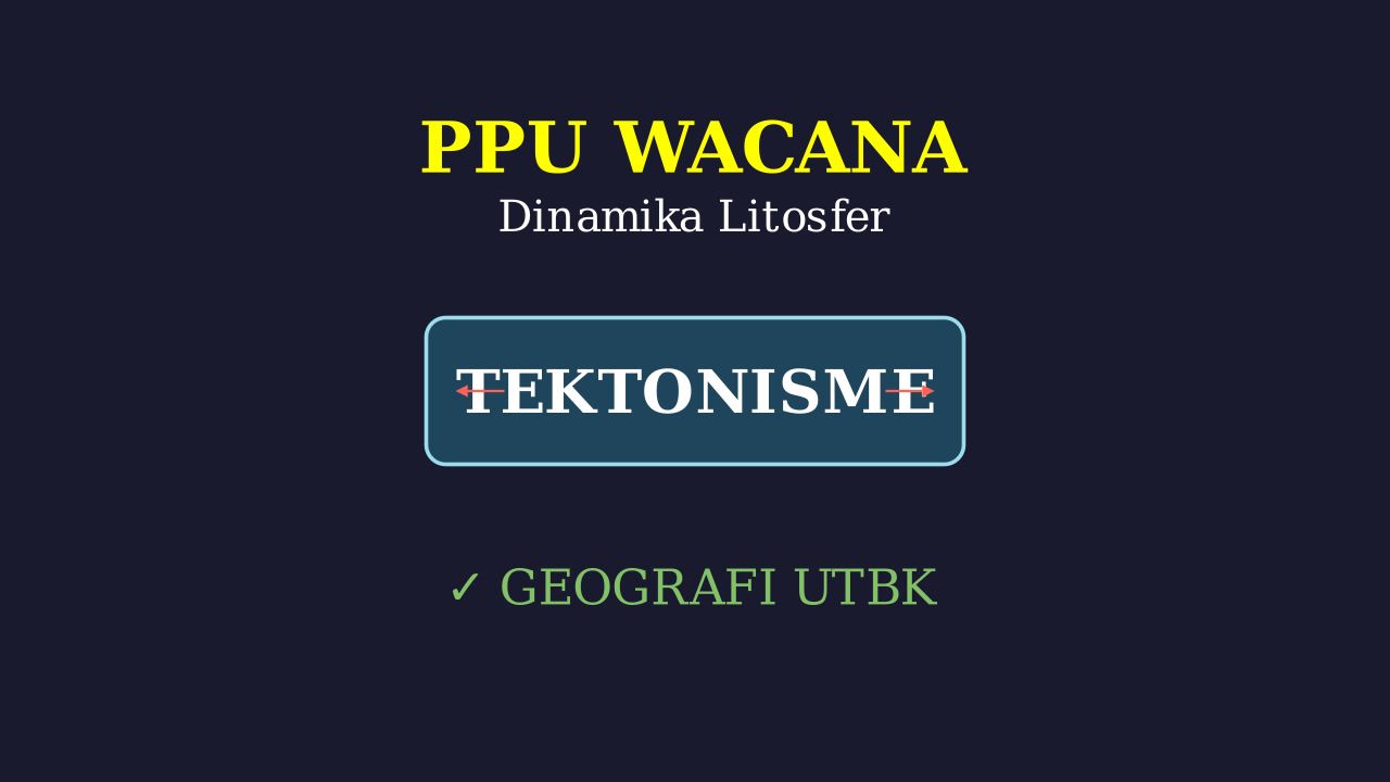 Dinamika Litosfer & Tektonisme
