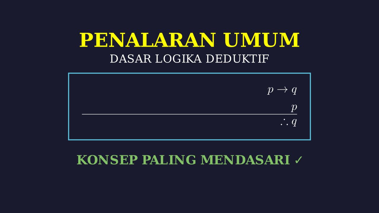 Konsep Dasar Penalaran Umum