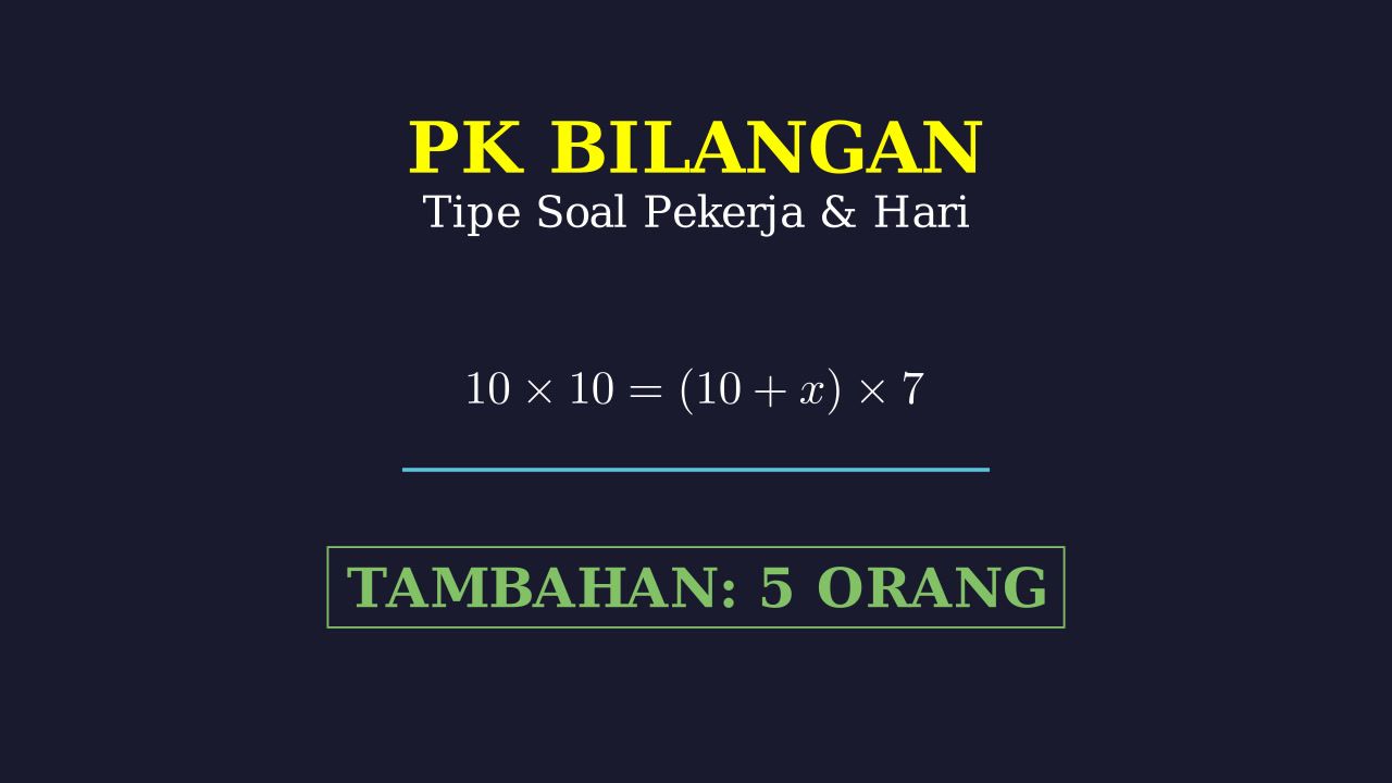 Menghitung Tambahan Pekerja Saat Proyek Terhenti
