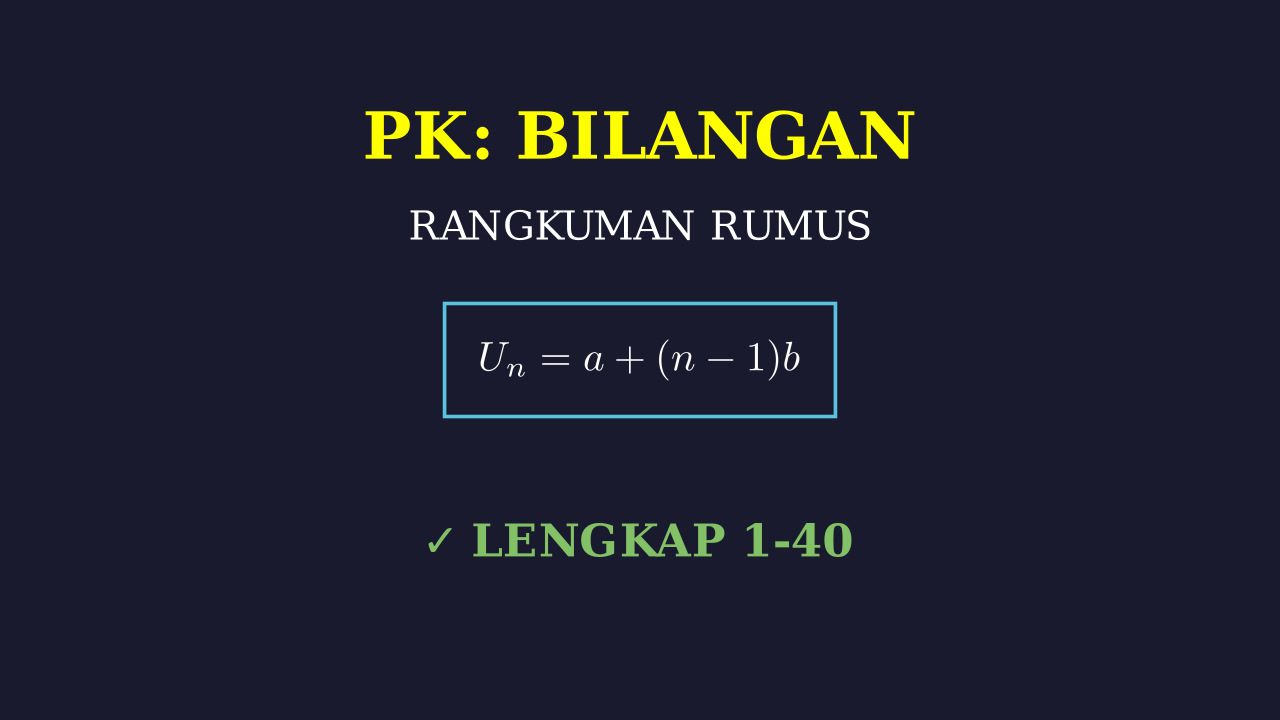 Panduan Belajar: 40 Rumus & Konsep Asesmen Sumatif