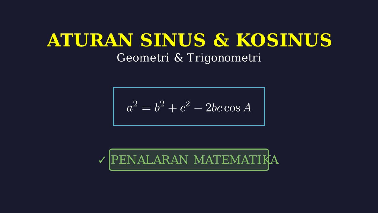 Aturan Sinus dan Kosinus