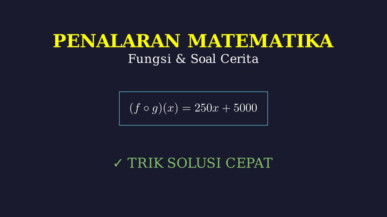 Fungsi: Penalaran Matematika & Soal Cerita