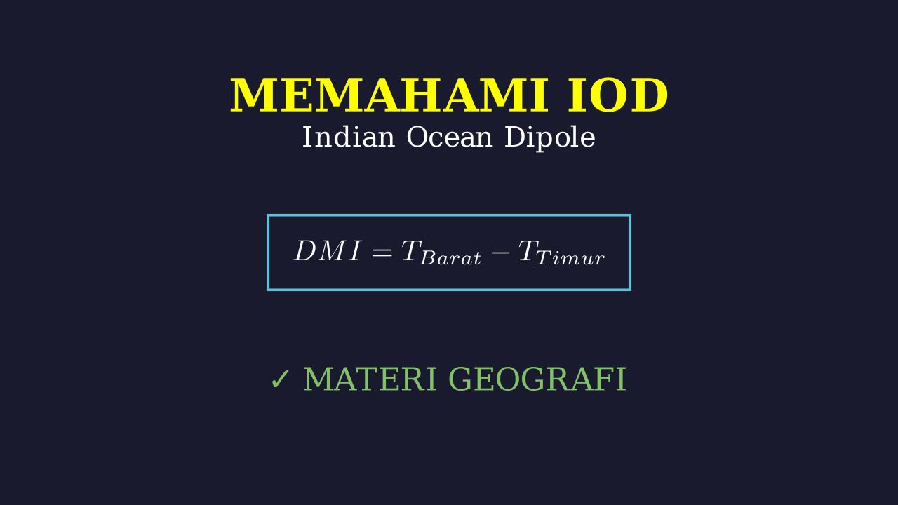 Mengenal IOD: Fenomena dan Proses Terjadinya