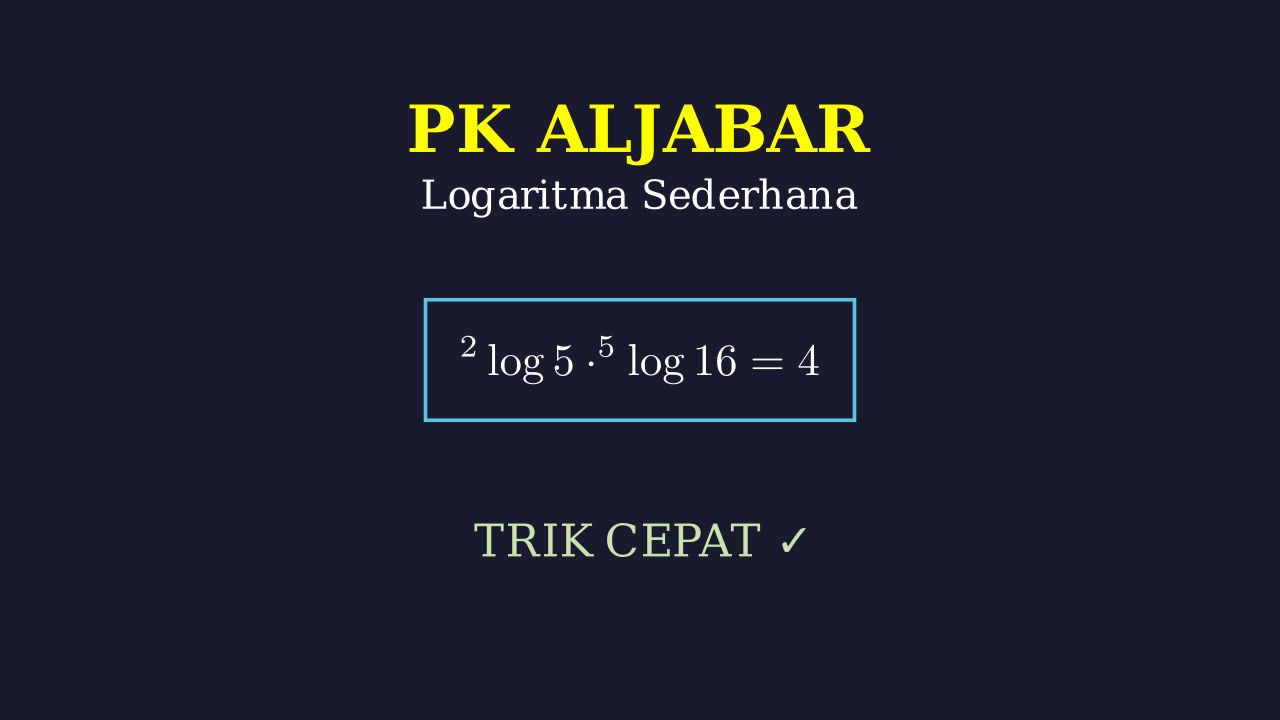 Perkalian Logaritma Sederhana