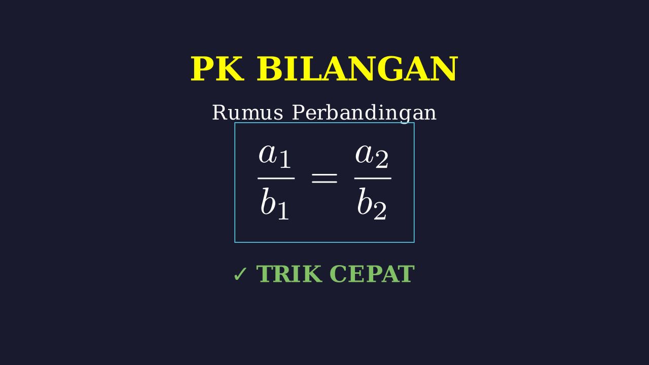 Rumus Perbandingan