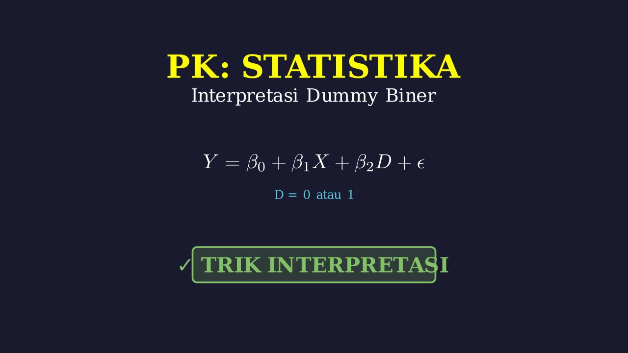 Interpretasi Regresi Berganda: Variabel Dummy Biner