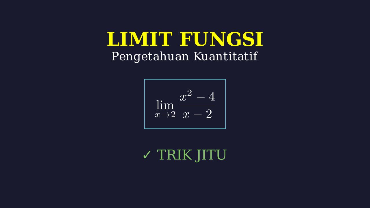 Limit Matematika: Konsep & Contoh Soal