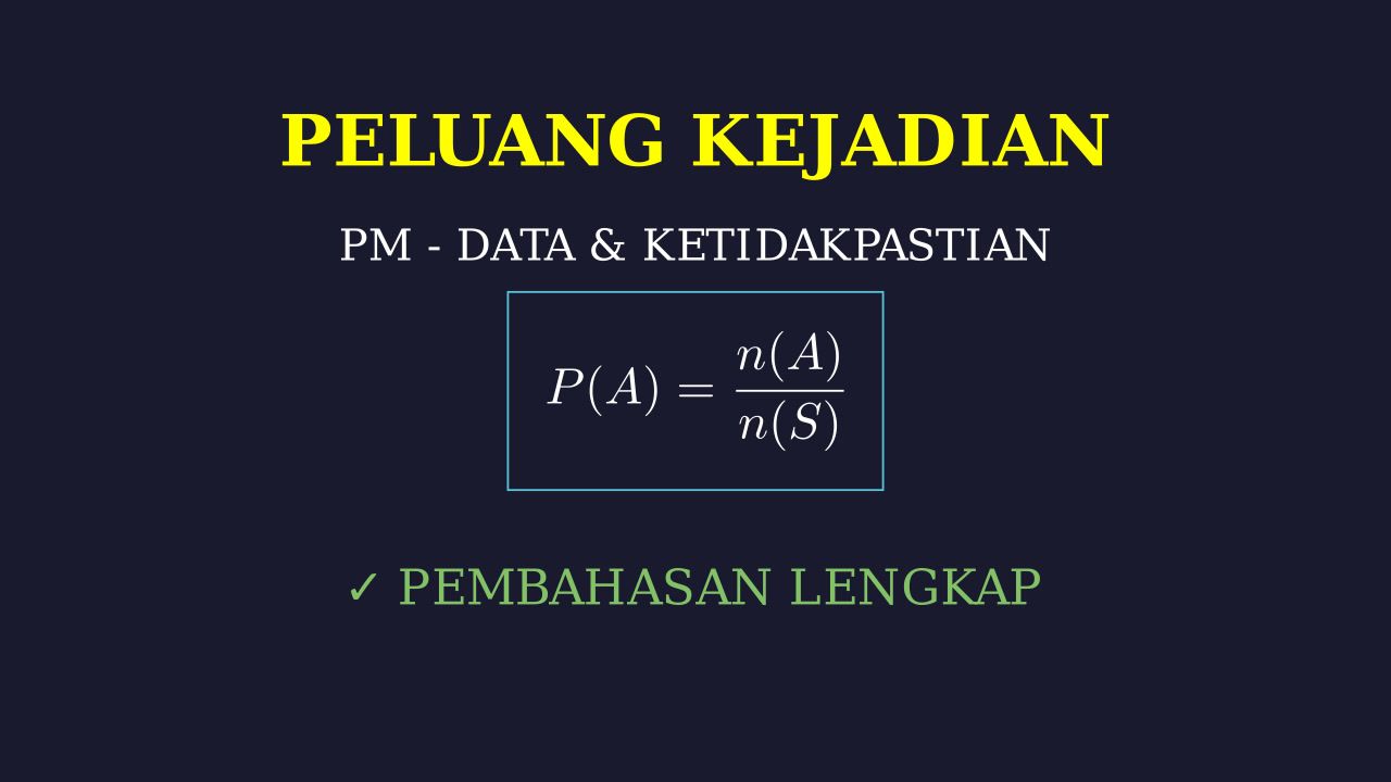 Penyelesaian Soal Probabilitas