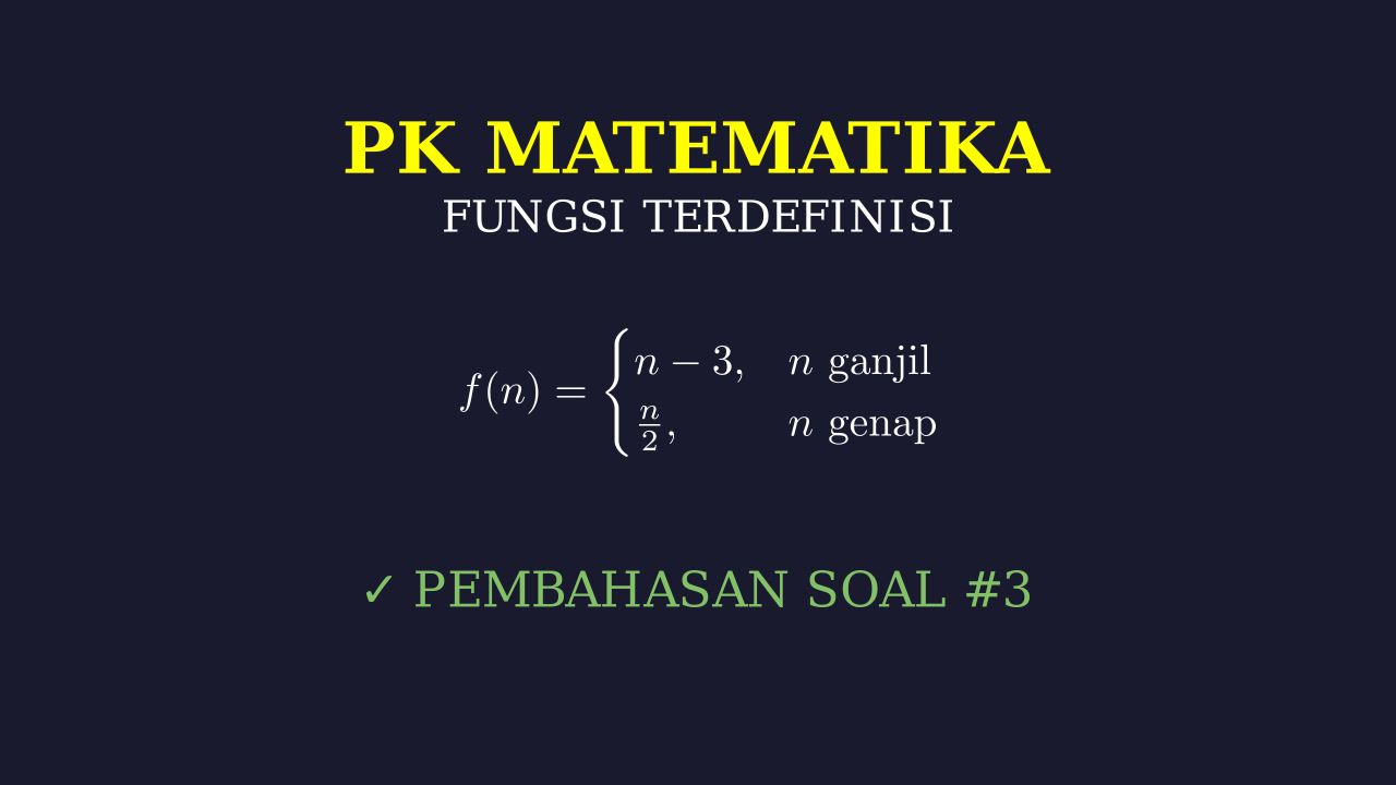 Fungsi Terdefinisi: Pengetahuan Kuantitatif