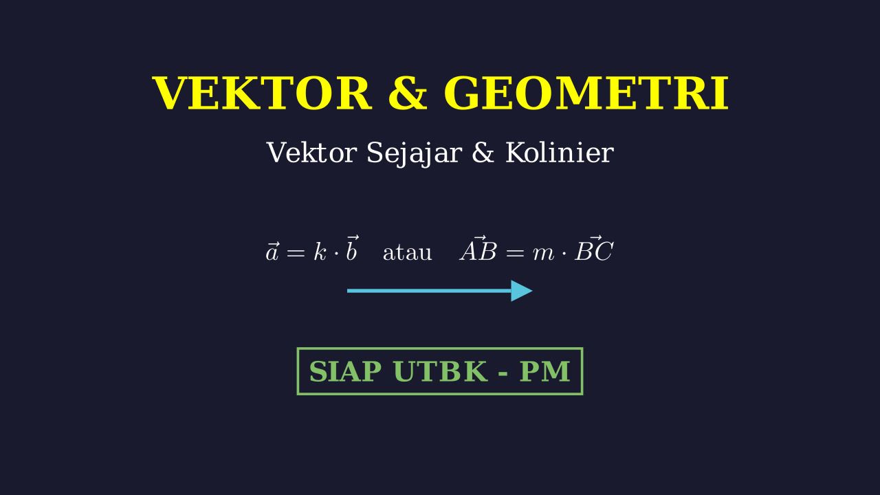 Vektor: Sejajar, Sudut, dan Titik Segaris