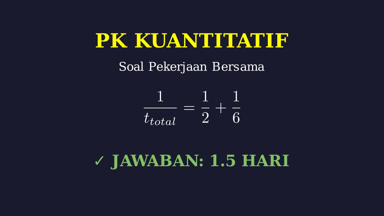Menghitung Waktu Kerja Bersama
