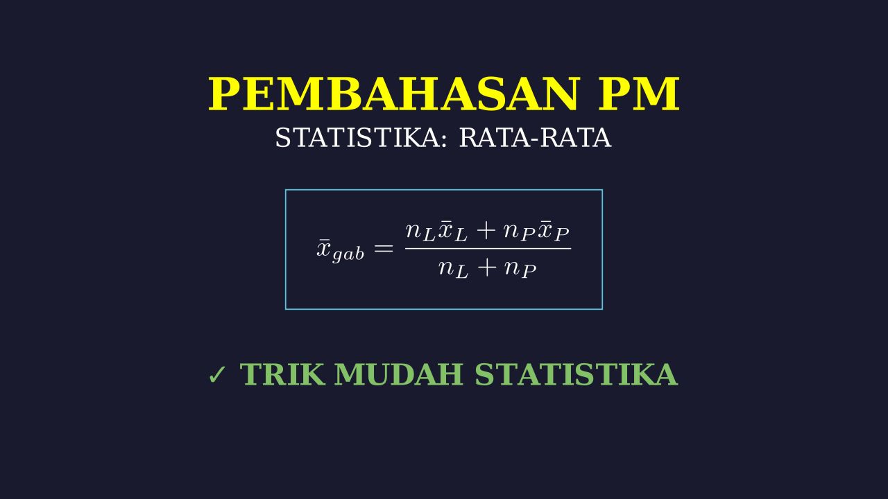 Statistika: Rata-Rata Nilai Gabungan