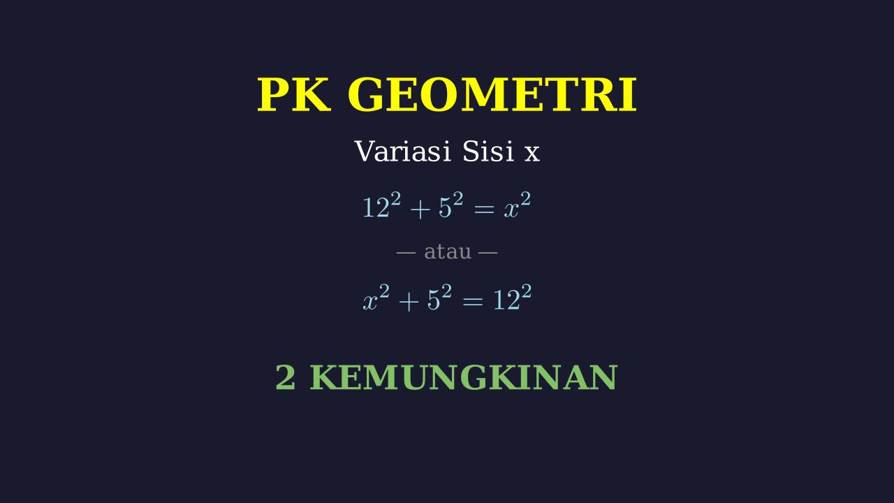 Segitiga Siku-Siku: Menentukan Nilai x