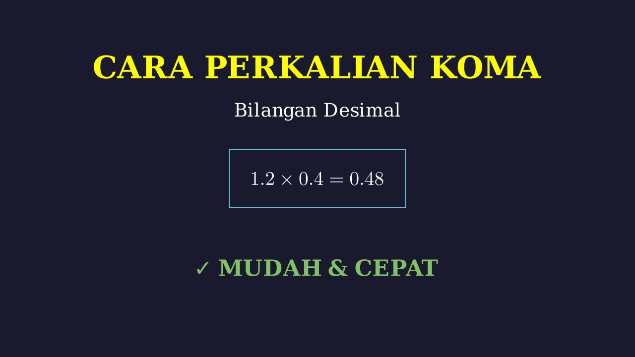 Perkalian Bilangan Desimal