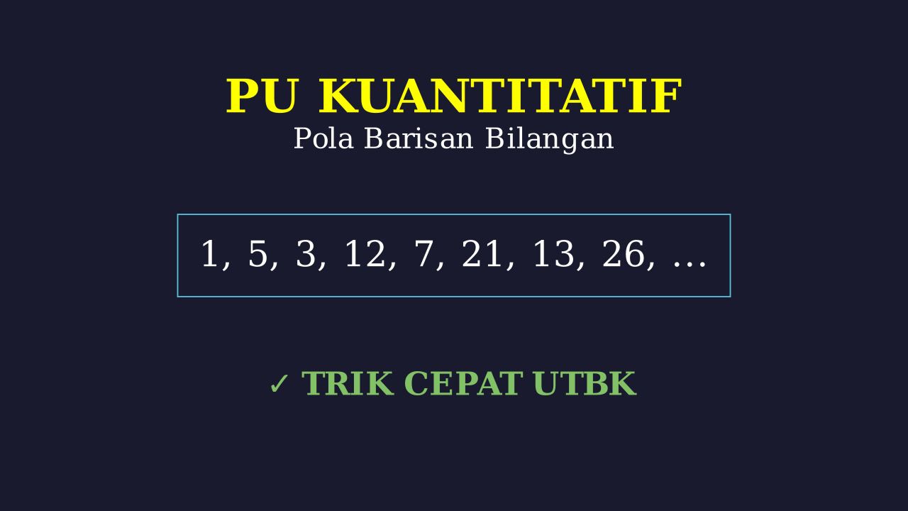Pola Bilangan: Deret Angka