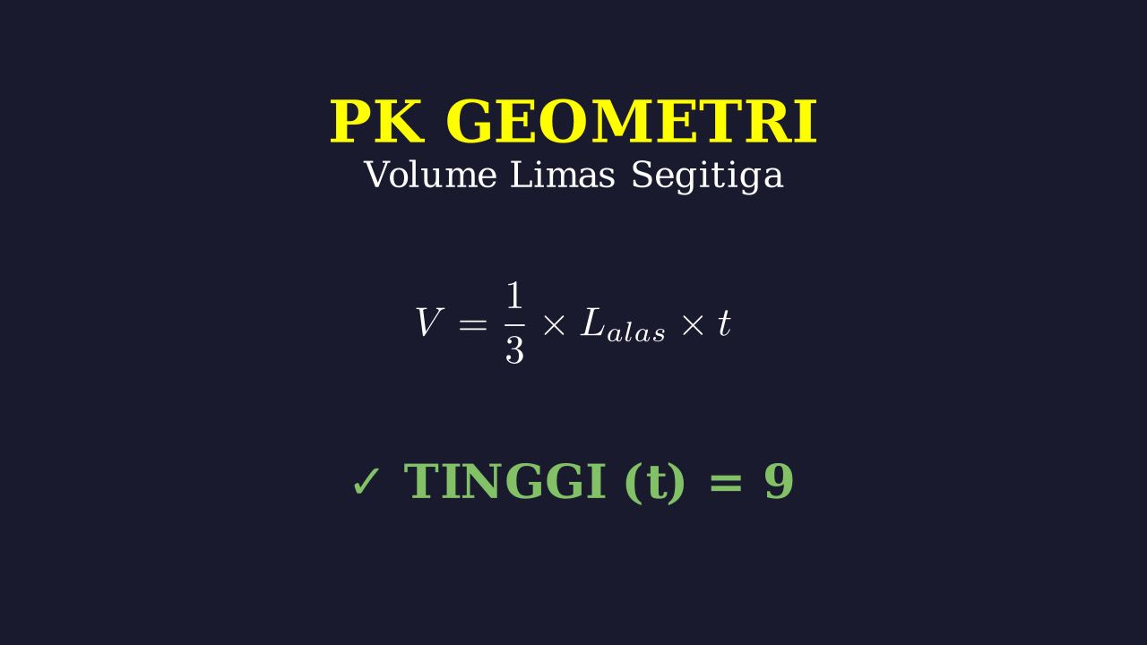 Menghitung Tinggi Limas