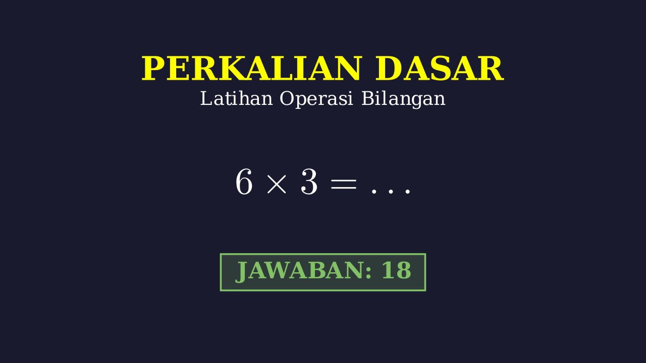 Latihan Perkalian Dasar